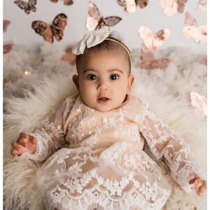 Lace Romper Long Sleeve