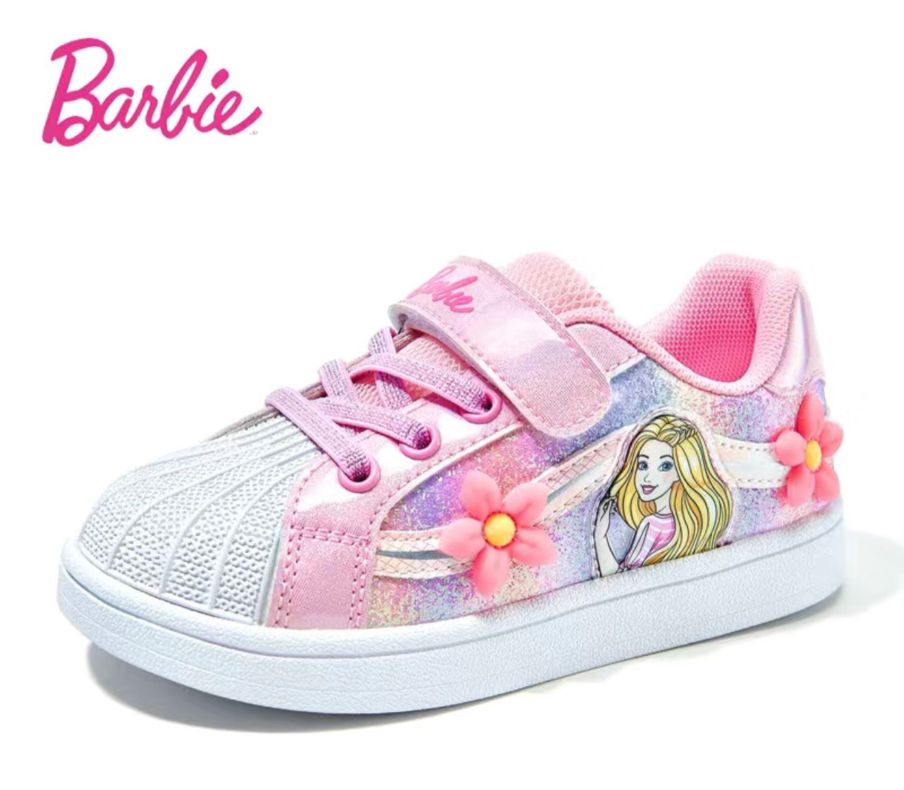 Barbie Easy Velcro Snap on Sneakers - Image 7