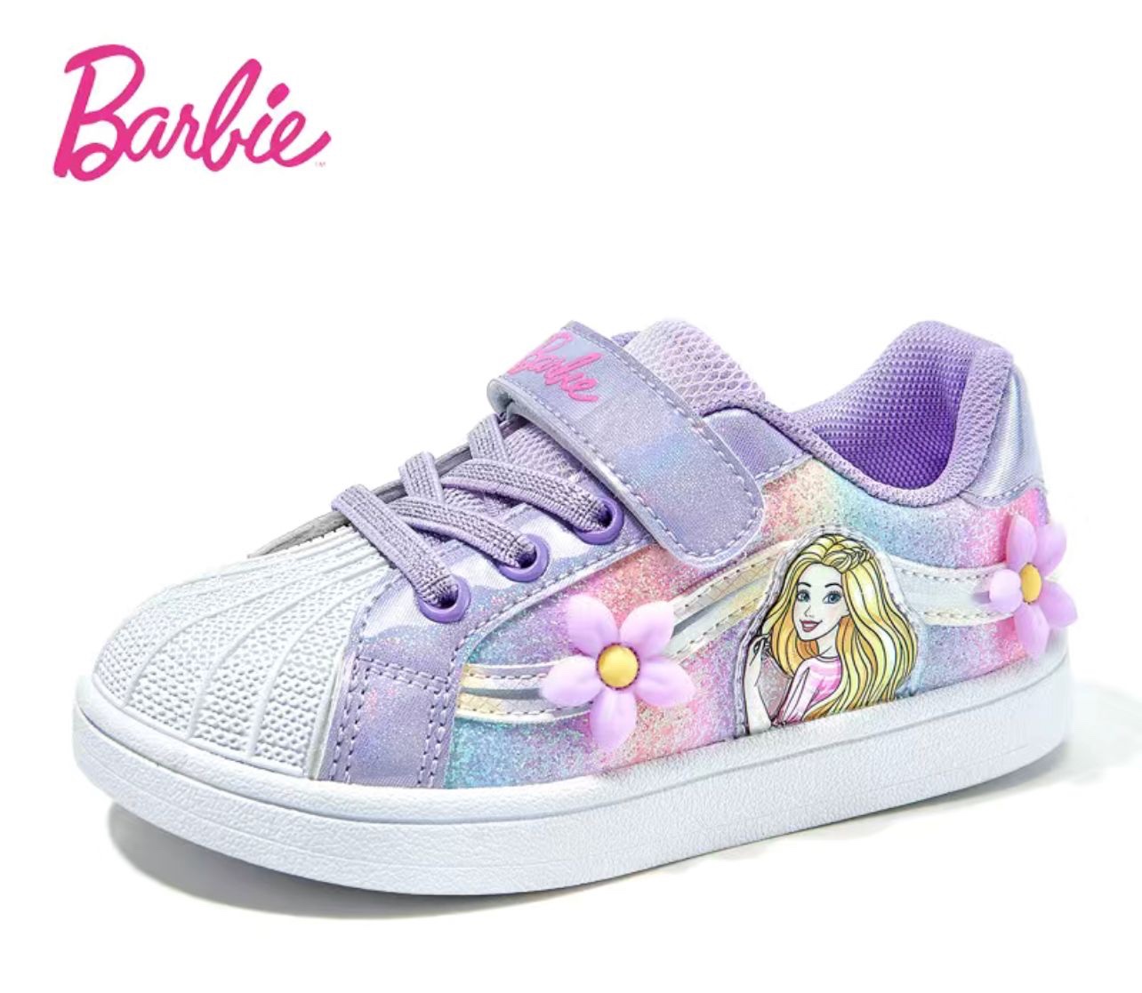 Barbie Easy Velcro Snap on Sneakers - Image 6