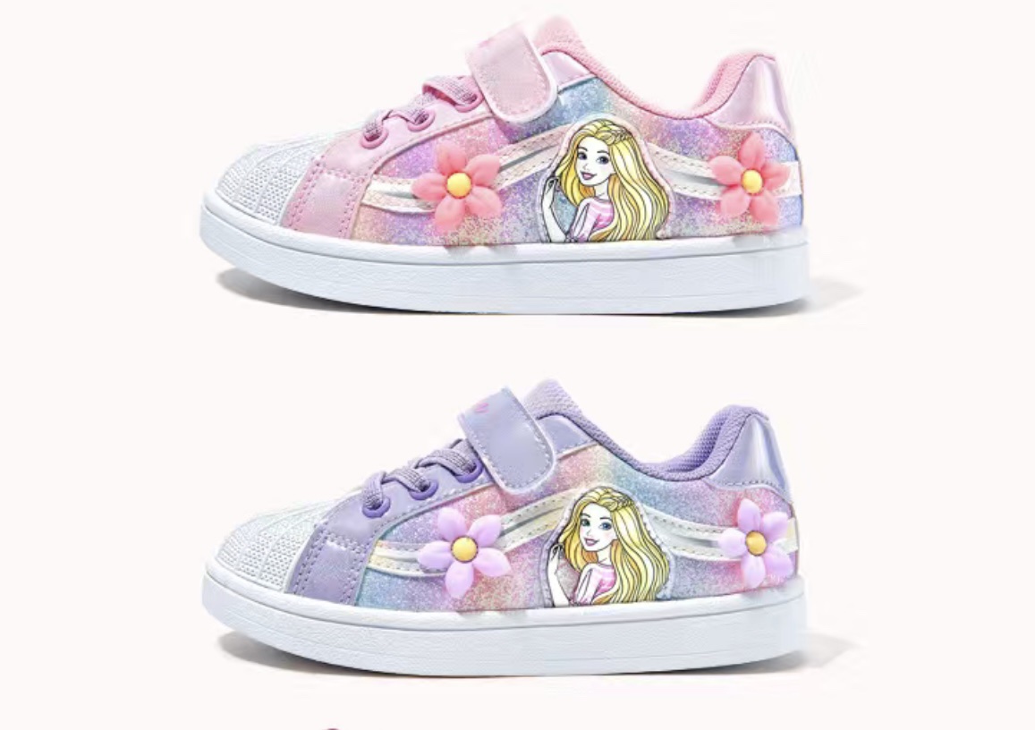 Barbie Easy Velcro Snap on Sneakers
