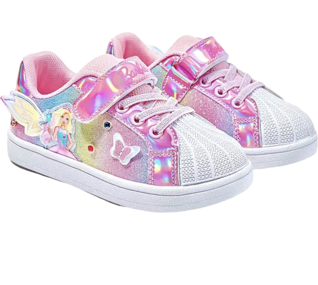 Barbie Easy Velcro Snap on Sneakers - Image 3