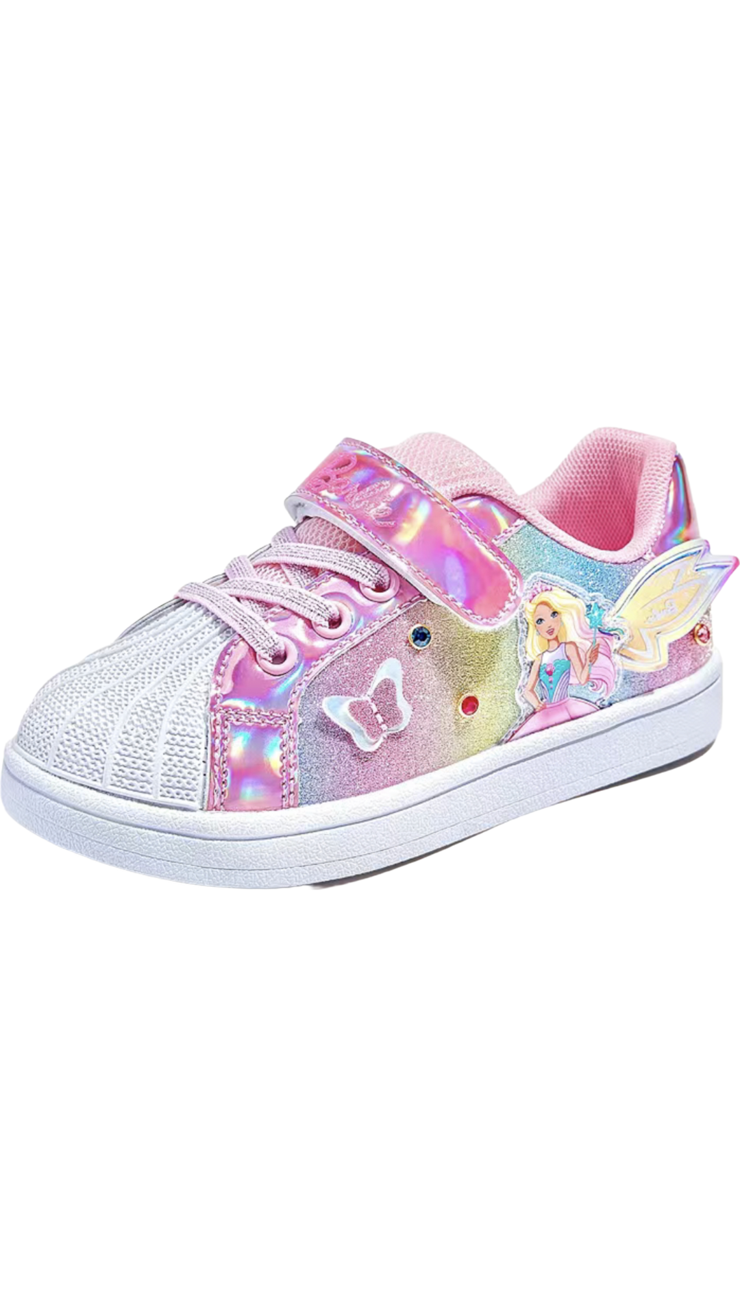 Barbie Easy Velcro Snap on Sneakers - Image 2