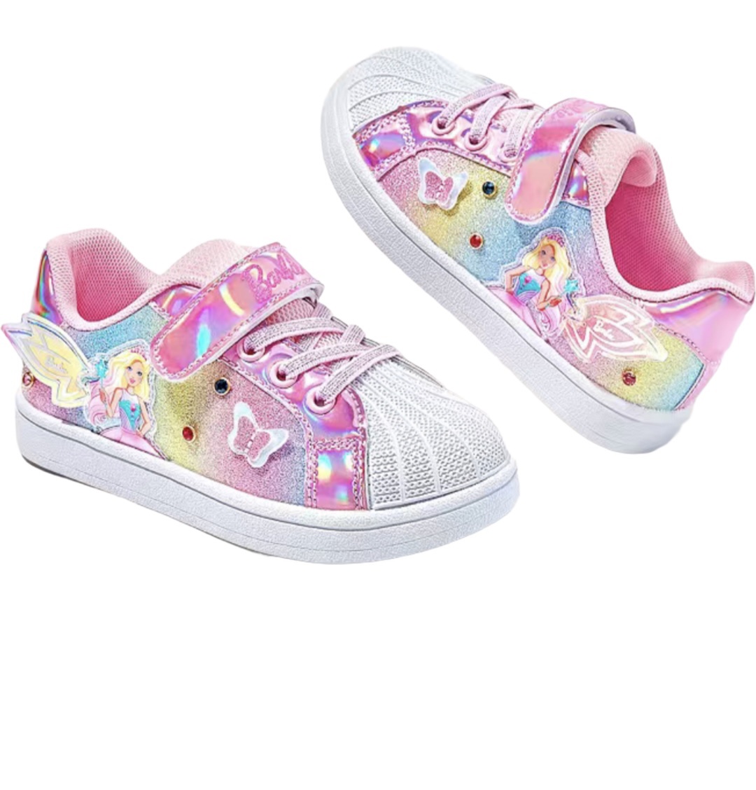 Barbie Easy Velcro Snap on Sneakers - Image 4