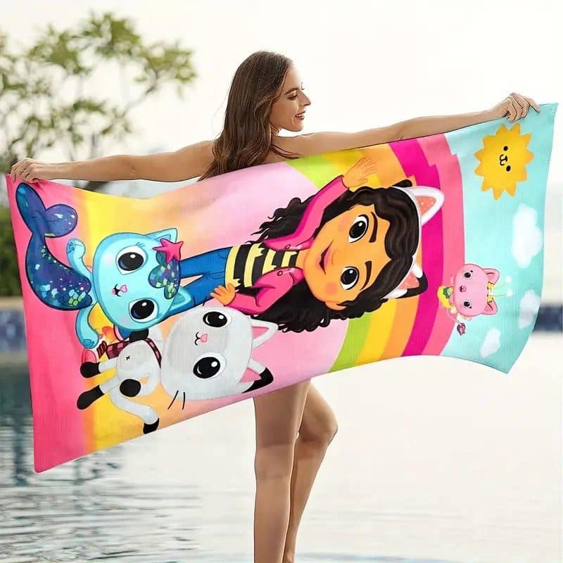 Gabby Doll House Beach Towel