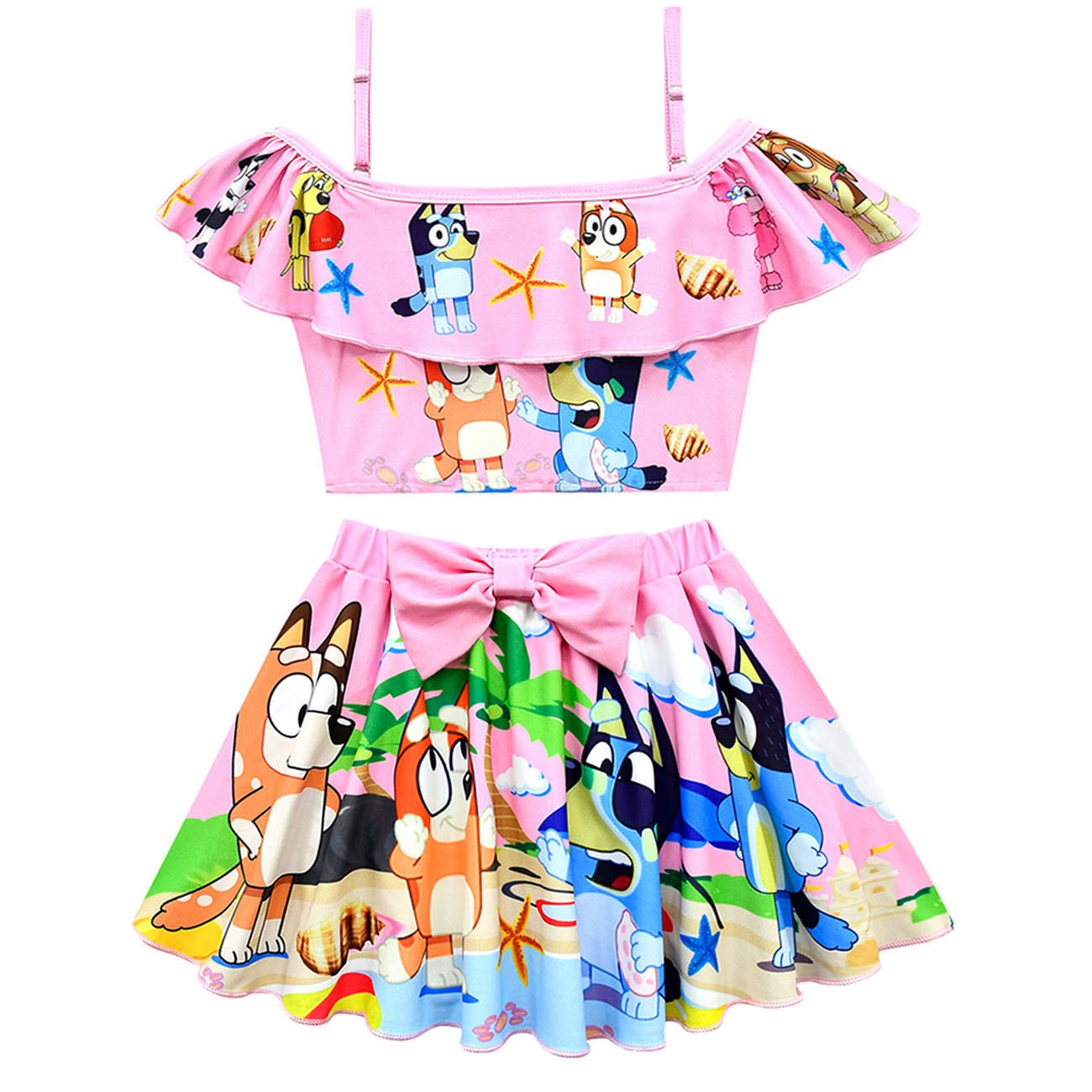 Bluey Girls 2-Piece Swimsuit Set - Image 4