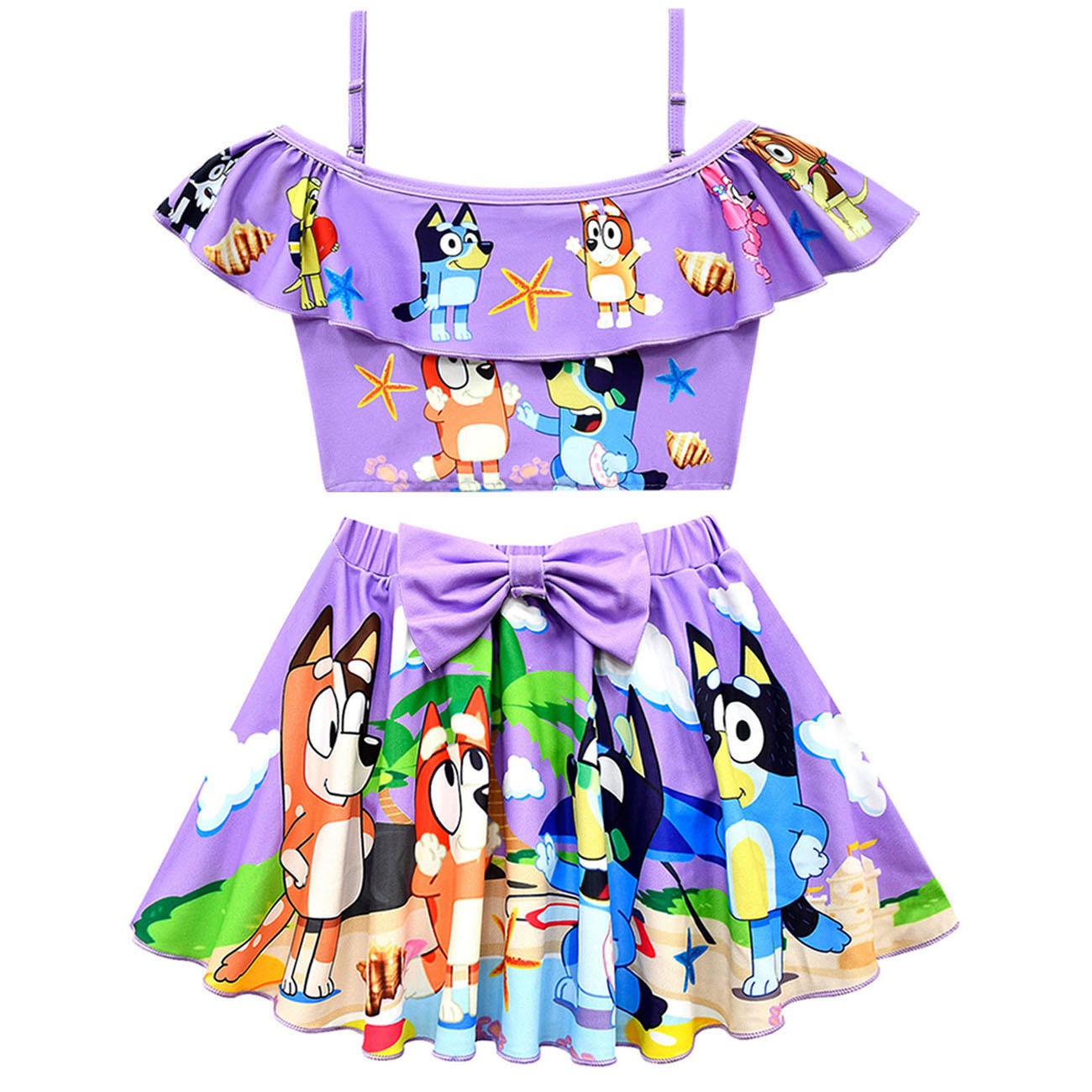 Bluey Girls 2-Piece Swimsuit Set - Image 3