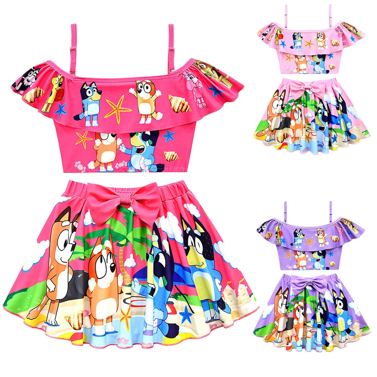 Bluey Girls 2-Piece Swimsuit Set