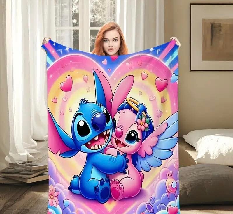 Stitch Character Fleece Blanket - Image 2