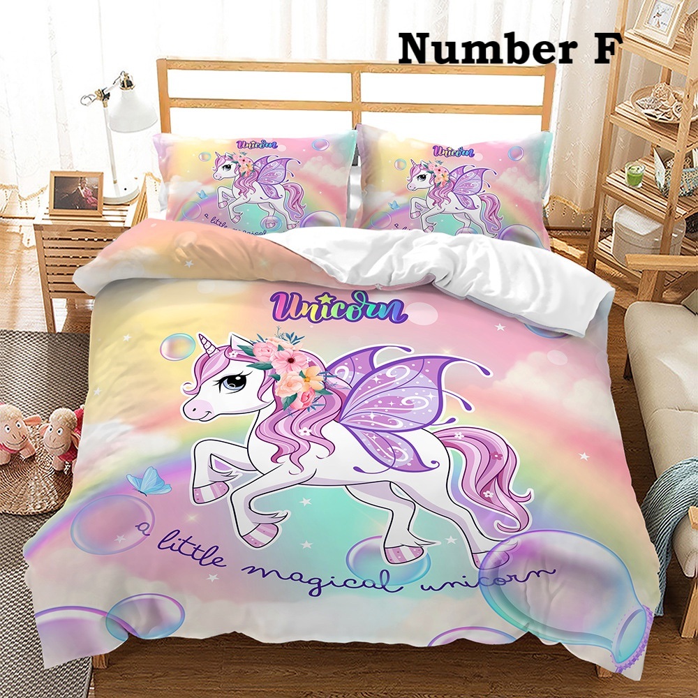 unicorn little girl bed comforters