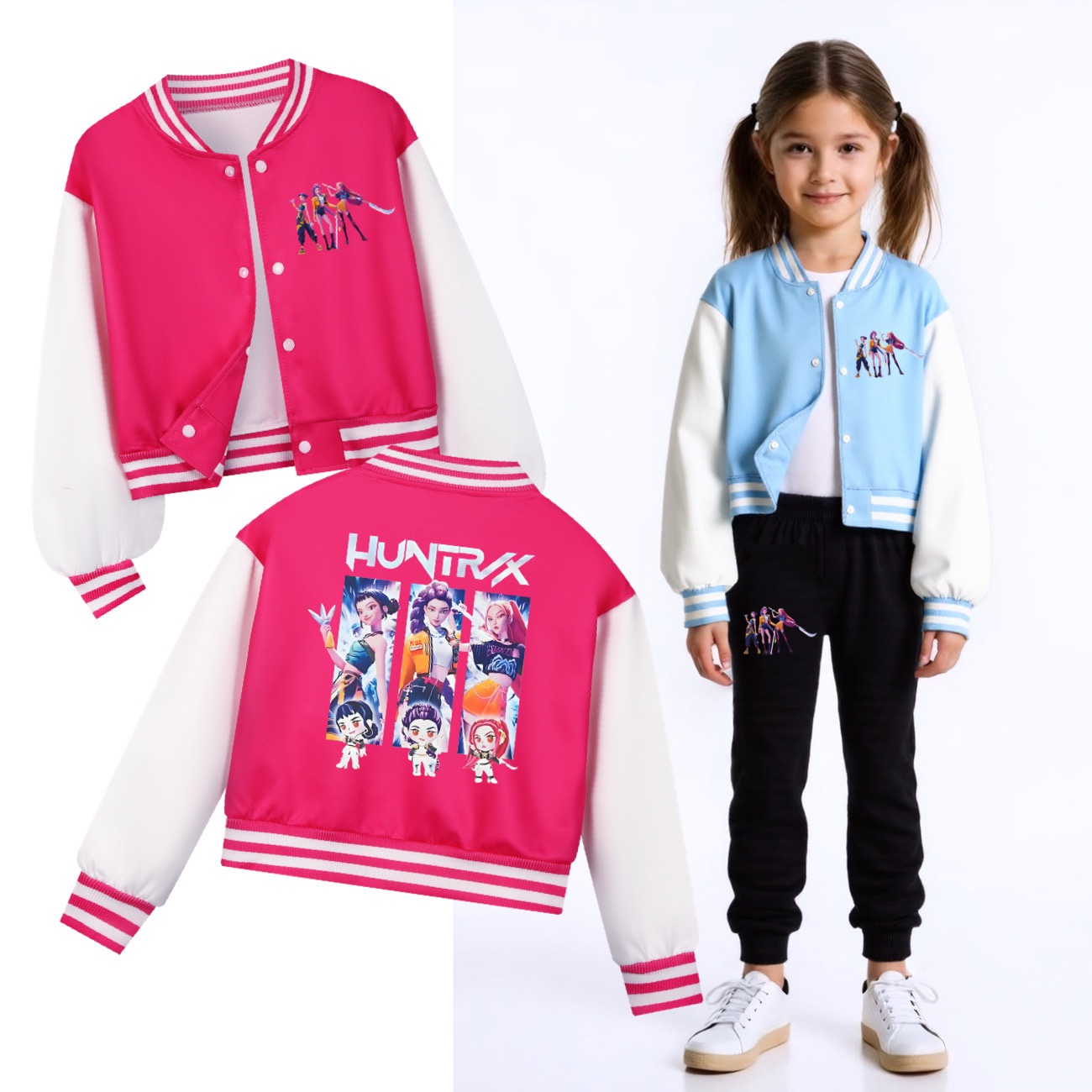 K-Pop Demon Hunter Varsity Jacket & Jogger Set