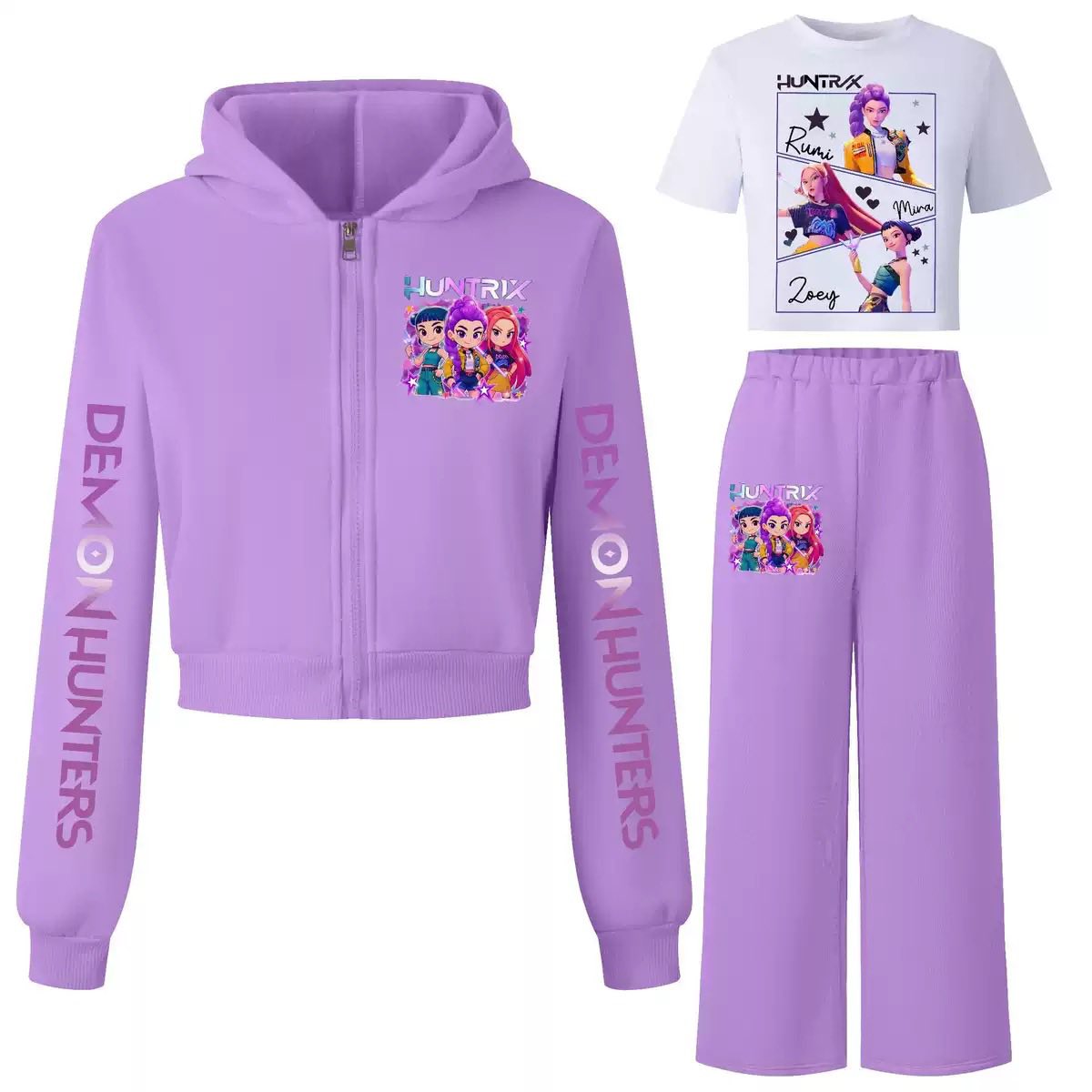 K-Pop Demon Hunters Inspired 3-Piece Tracksuit Set - Image 2