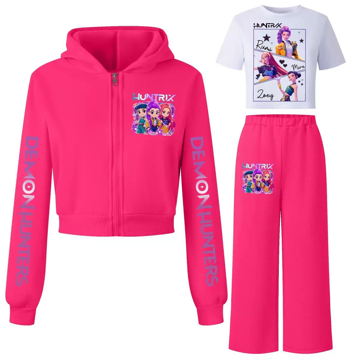 K-Pop Demon Hunters Inspired 3-Piece Tracksuit Set - Image 3
