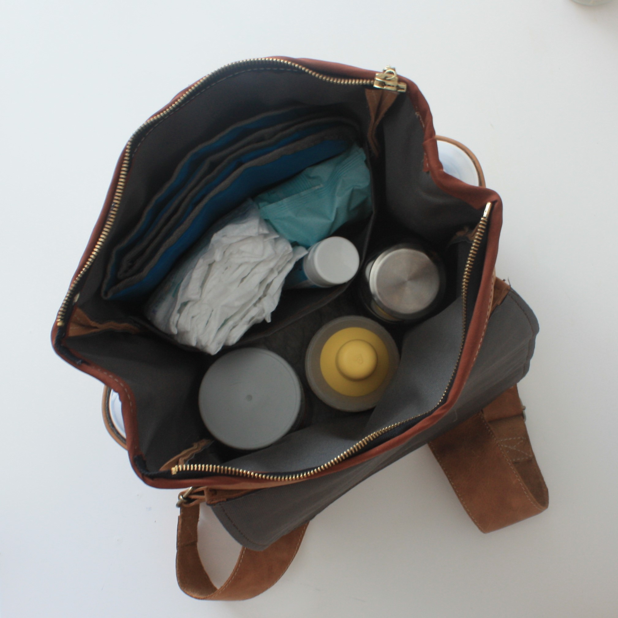 Diaper Bags - The Everyday Diaper (Leather) - Image 3