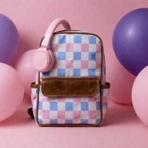 Kids Backpack - The Pastel Gingham