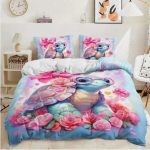 Turtle Flowers Bedding